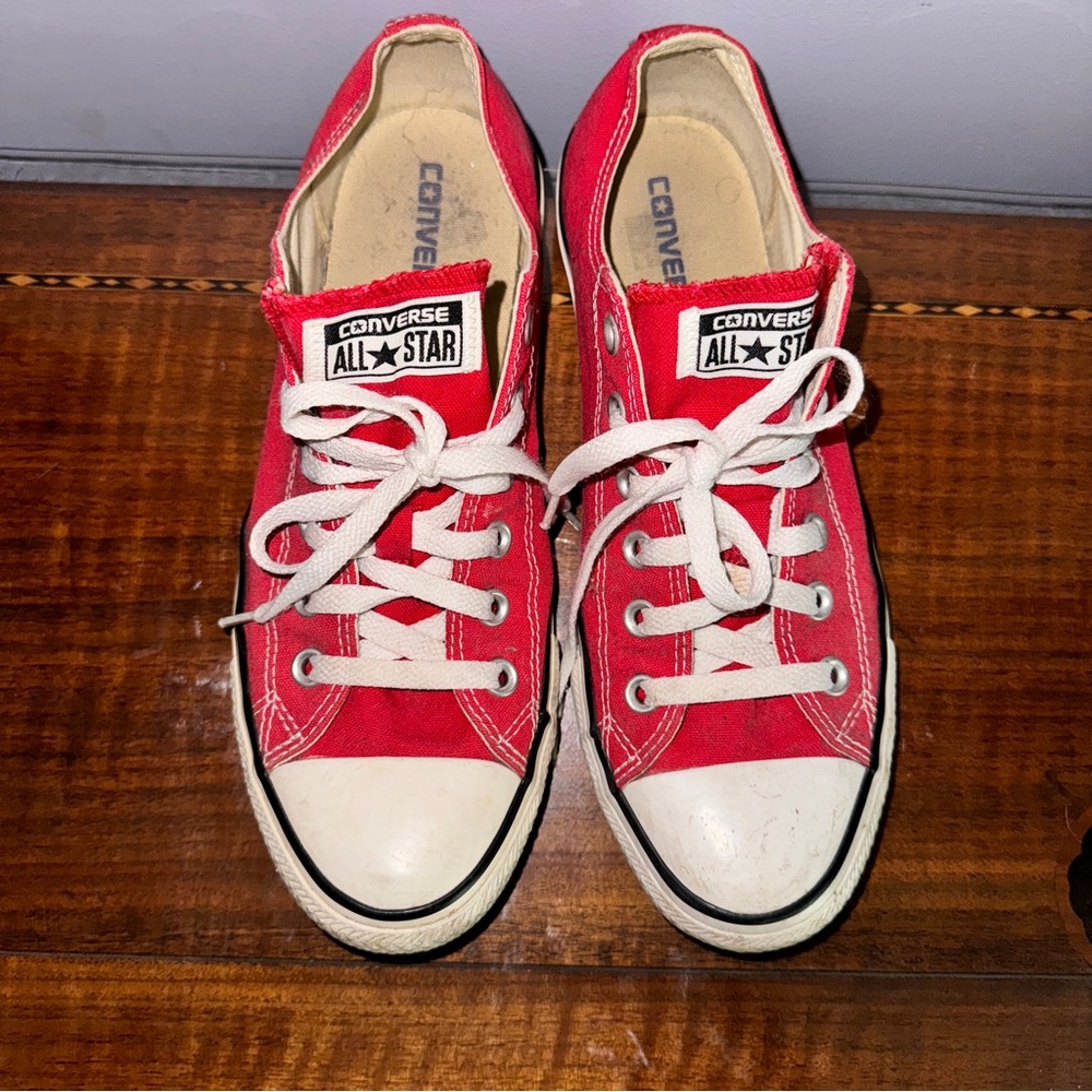 Red Converse All Star Low Top